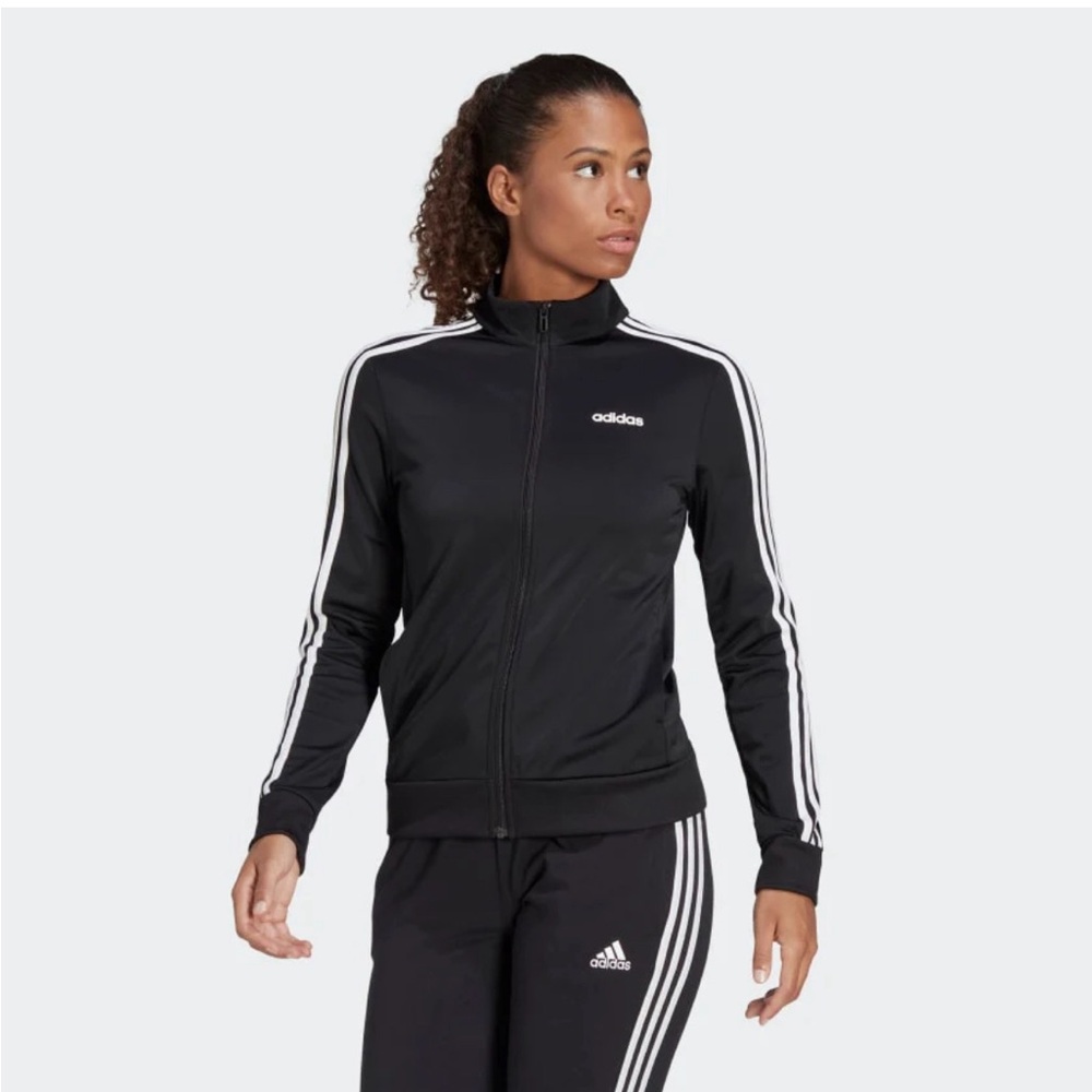 ADIDAS essentials tricot jacket track black size M